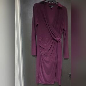 White House Black Market Deep Purple Dress